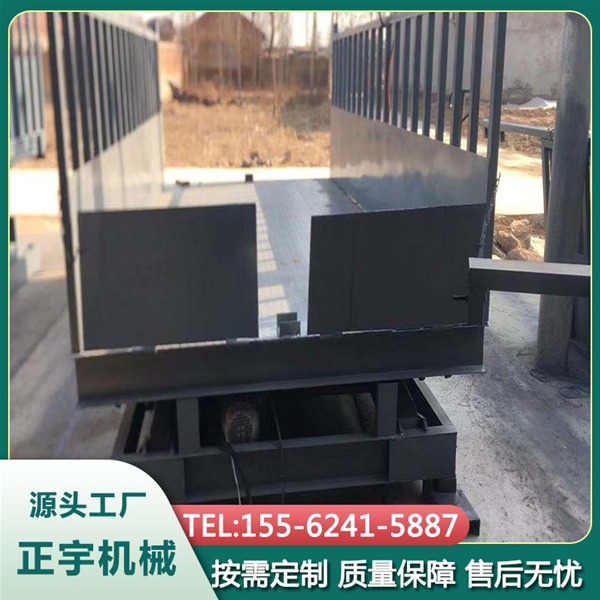 大型養殖斜坡卸貨平臺 液壓升降移動式卸豬臺固定趕豬臺